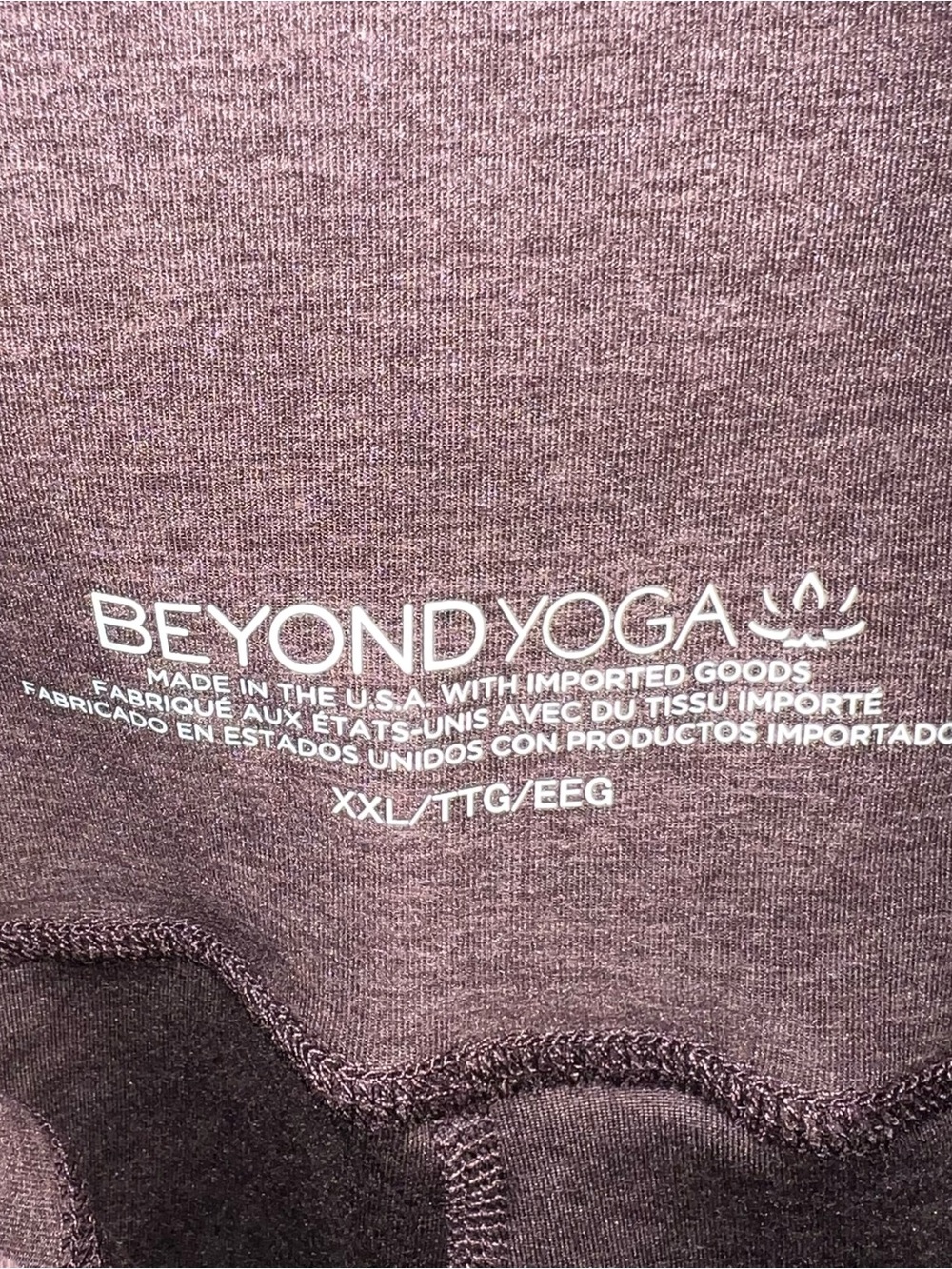 Beyond Yoga Dark Chocolate Heathered High-Waist Leggings XXL NWT - Picture 9 of 10